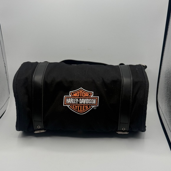 Harley-Davidson Other - Harley-Davidson Tool Bag Unisex OS Black Good Roll-Up Canvas Organizer Pouch